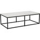 Ellery 60 X 30 inch White / Matte Black Coffee Table